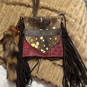 Stylish Multicolor Fringe Crossbody Bag